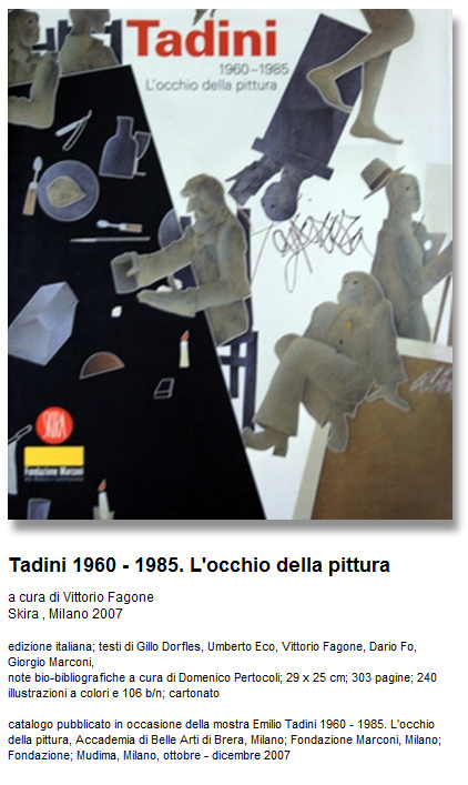 Francesco Tadini, archivio Tadini, monografia mostra Fondazione Marconi
